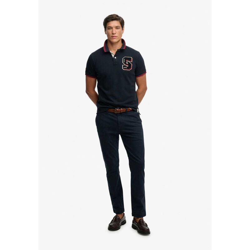 Superdry Vintage Athletic Patch Polo image number 3